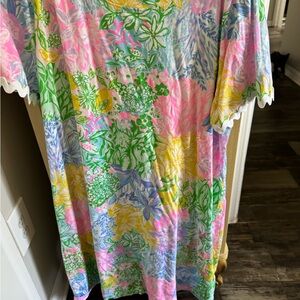 Lilly Pulitzer Pastel Floral Dress Size XL